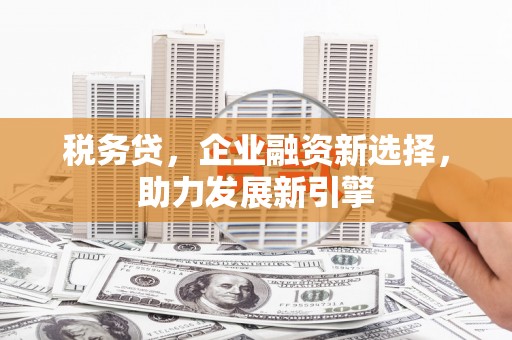 孝义税务贷，企业融资新选择，助力发展新引擎