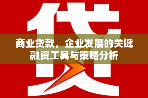 孝义商业贷款，企业发展的关键融资工具与策略分析